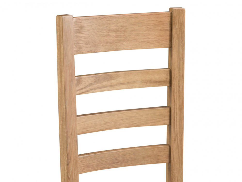 Kenmore Kenmore Waverley Oak Ladder Back Fabric Dining Chair