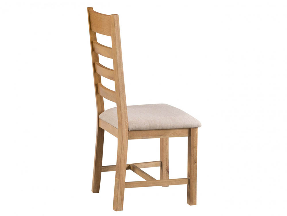 Kenmore Kenmore Waverley Oak Ladder Back Fabric Dining Chair