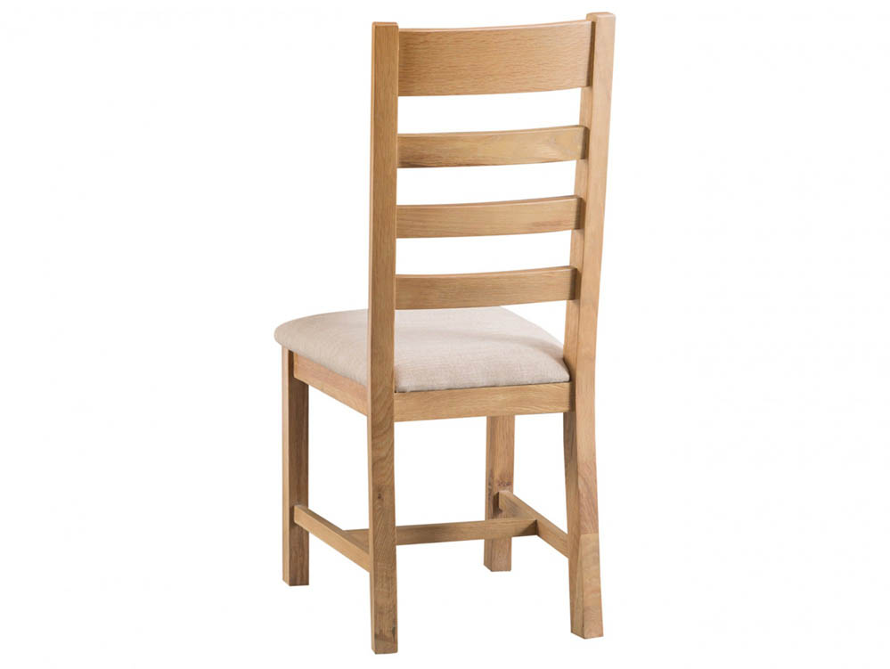 Kenmore Kenmore Waverley Oak Ladder Back Fabric Dining Chair