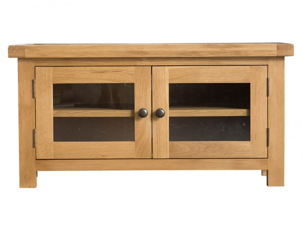 Kenmore Kenmore Waverley Oak and Glass 2 Door TV Cabinet (Assembled)