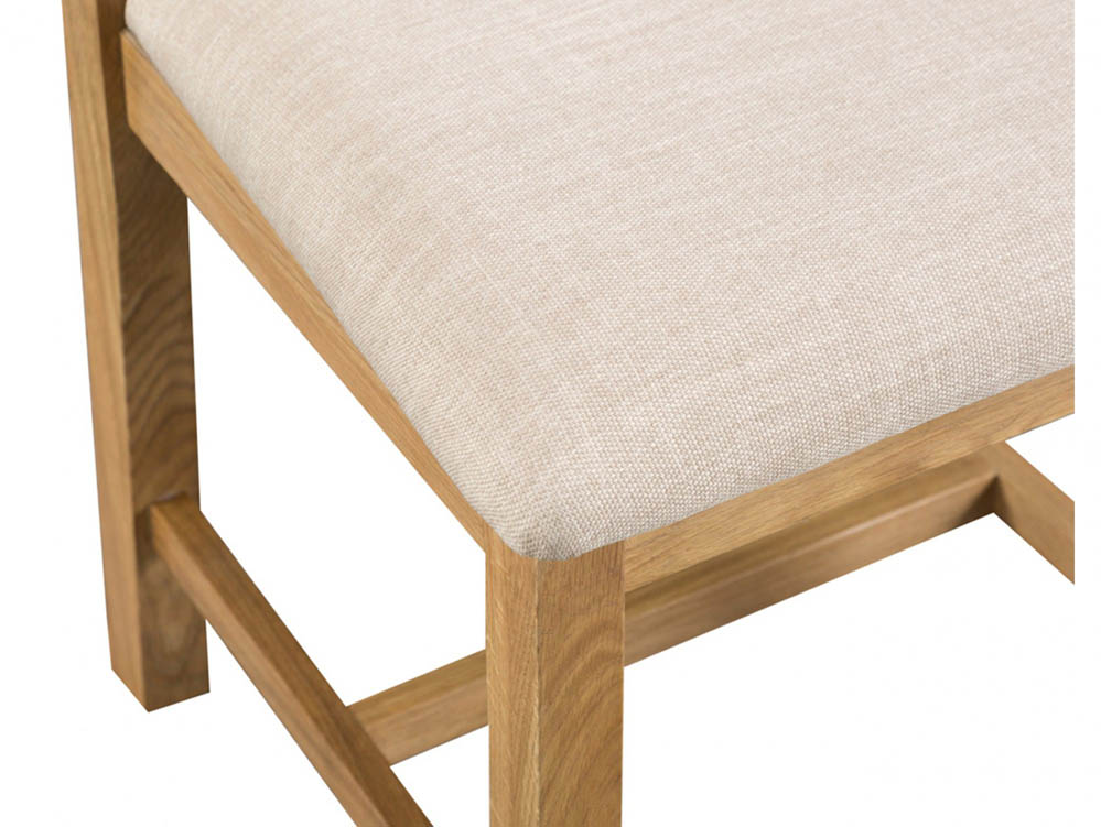 Kenmore Kenmore Waverley Oak Cross Back Fabric Dining Chair