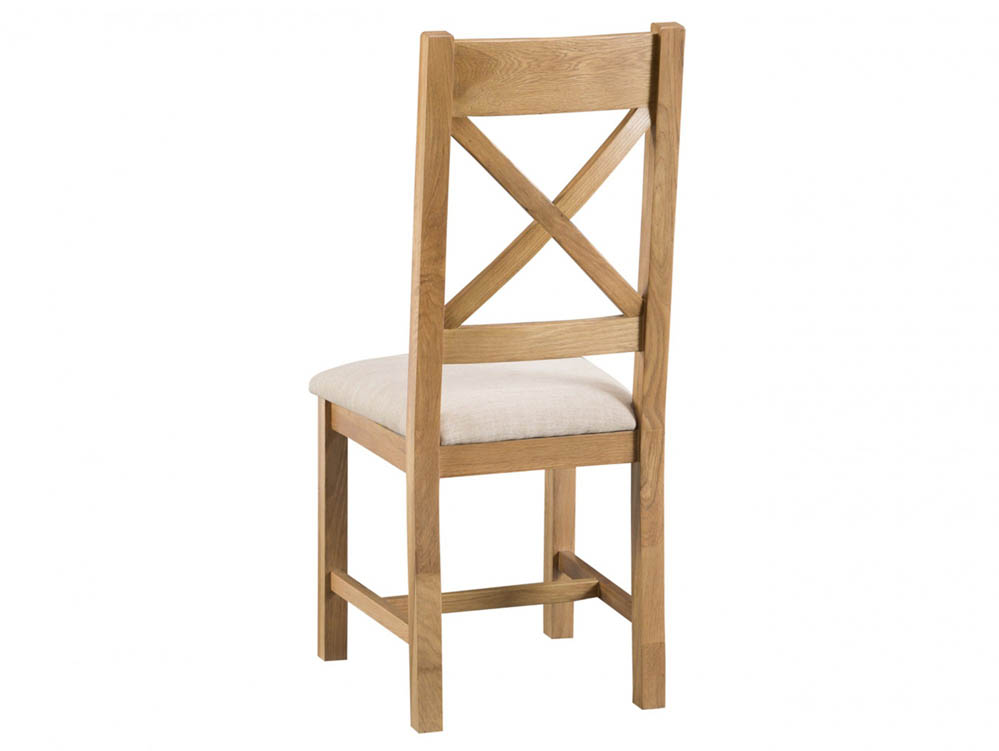 Kenmore Kenmore Waverley Oak Cross Back Fabric Dining Chair