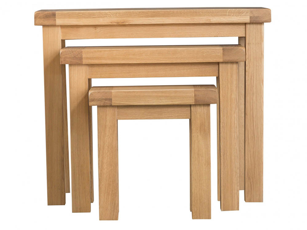 Kenmore Kenmore Waverley Oak Nest of 3 Tables (Flat Packed)