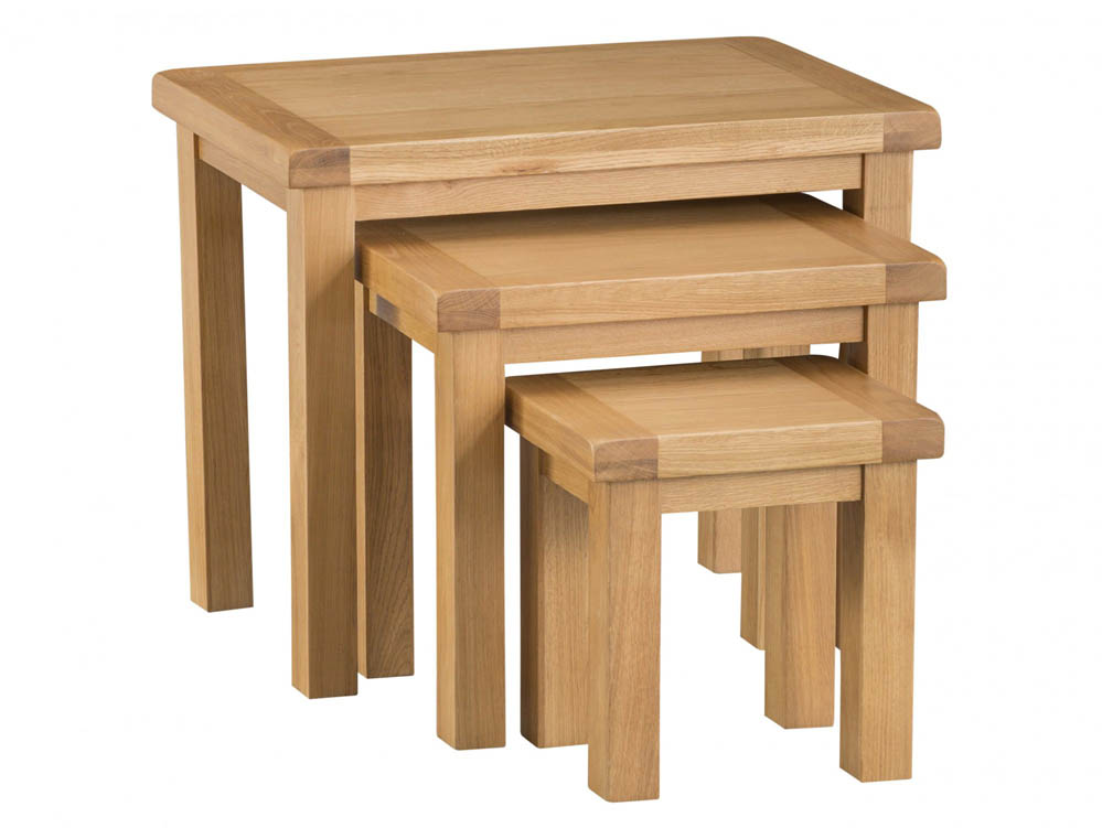 Kenmore Kenmore Waverley Oak Nest of 3 Tables (Flat Packed)