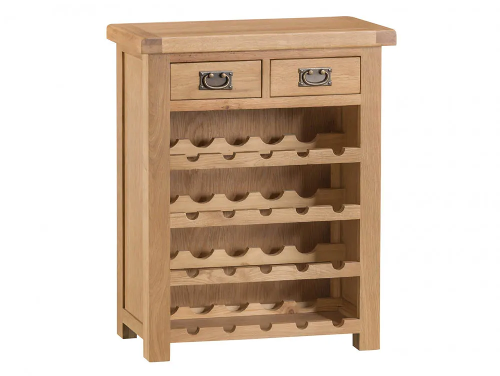 Kenmore Kenmore Waverley Oak 2 Drawer Wine Cabinet (Assembled)