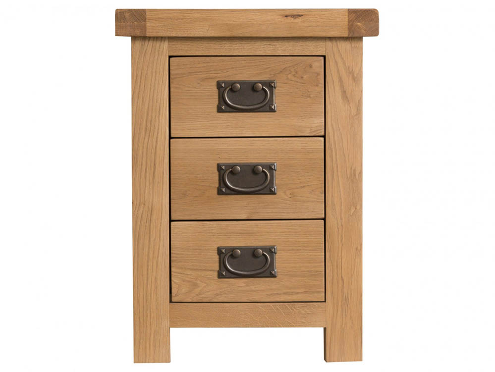 Kenmore Kenmore Waverley Oak 3 Drawer Small Bedside Cabinet (Assembled)