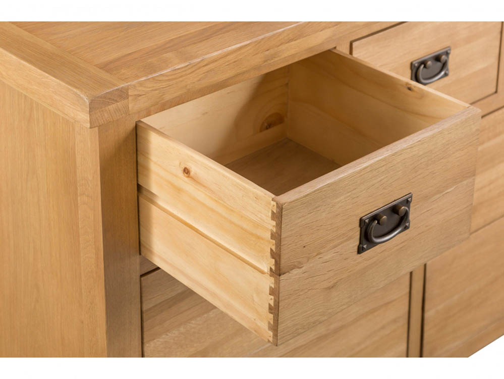 Kenmore Kenmore Waverley Oak 4+3 Drawer Wide Chest of Drawers (Assembled)