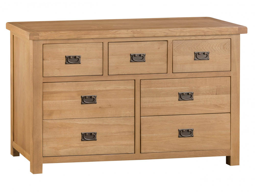 Kenmore Kenmore Waverley Oak 4+3 Drawer Wide Chest of Drawers (Assembled)