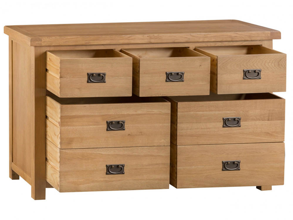 Kenmore Kenmore Waverley Oak 4+3 Drawer Wide Chest of Drawers (Assembled)