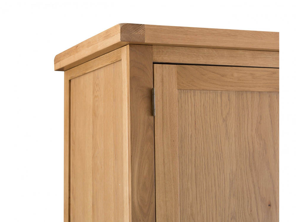 Kenmore Kenmore Waverley Oak 3 Door 2 Drawer Mirrored Triple Wardrobe (Flat Packed)