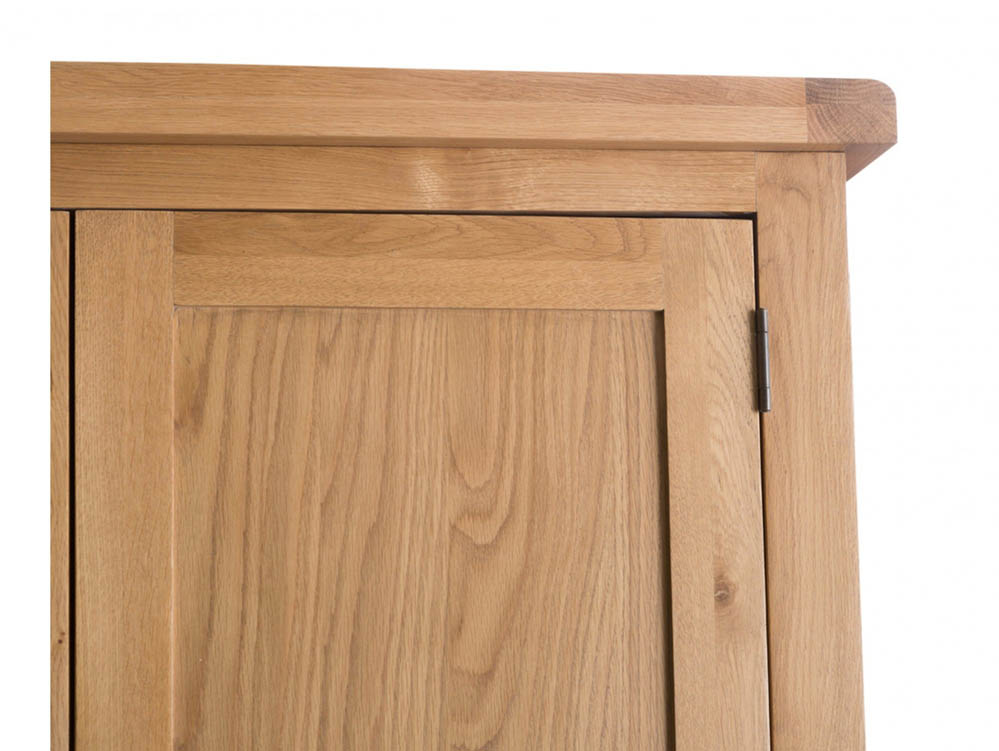 Kenmore Kenmore Waverley Oak 3 Door 2 Drawer Mirrored Triple Wardrobe (Flat Packed)