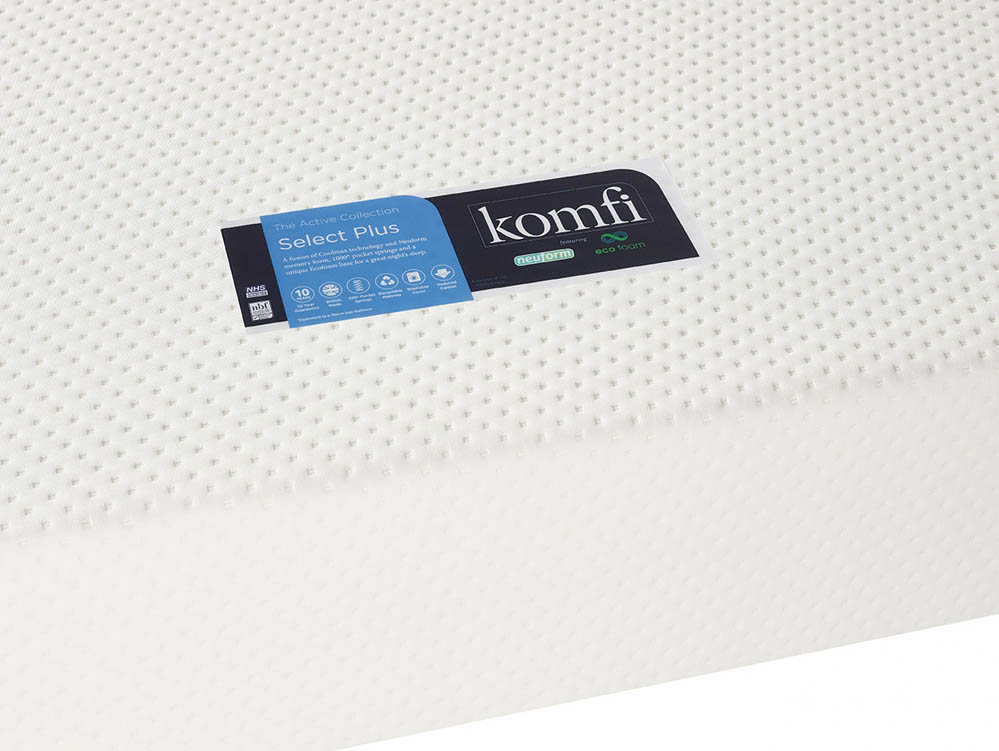 Komfi Komfi Active Select Plus Coolmax Memory Pocket 1000 4ft6 Double Mattress in a Box