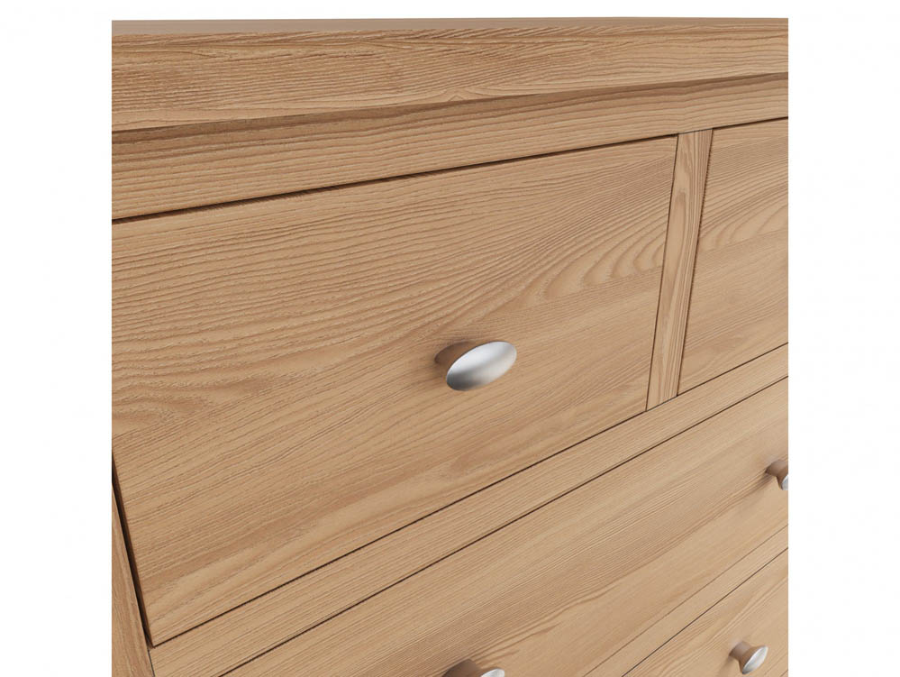 Kenmore Kenmore Dakota Oak 3+2 Drawer Chest of Drawers (Assembled)