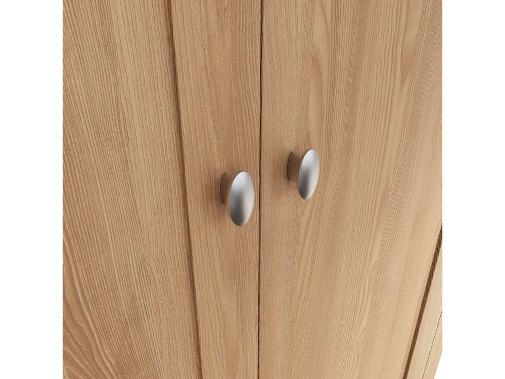 Kenmore Kenmore Dakota Oak 2 Door 1 Drawer Double Wardrobe (Part Assembled)