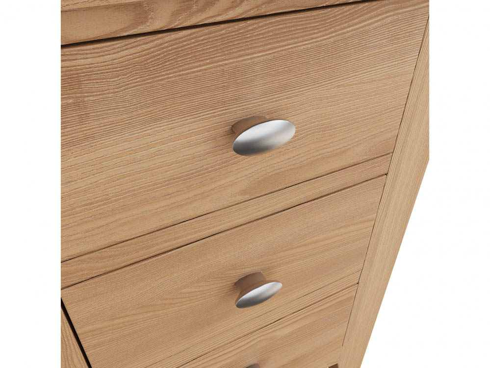 Kenmore Kenmore Dakota Oak 3 Drawer Large Bedside Cabinet (Assembled)