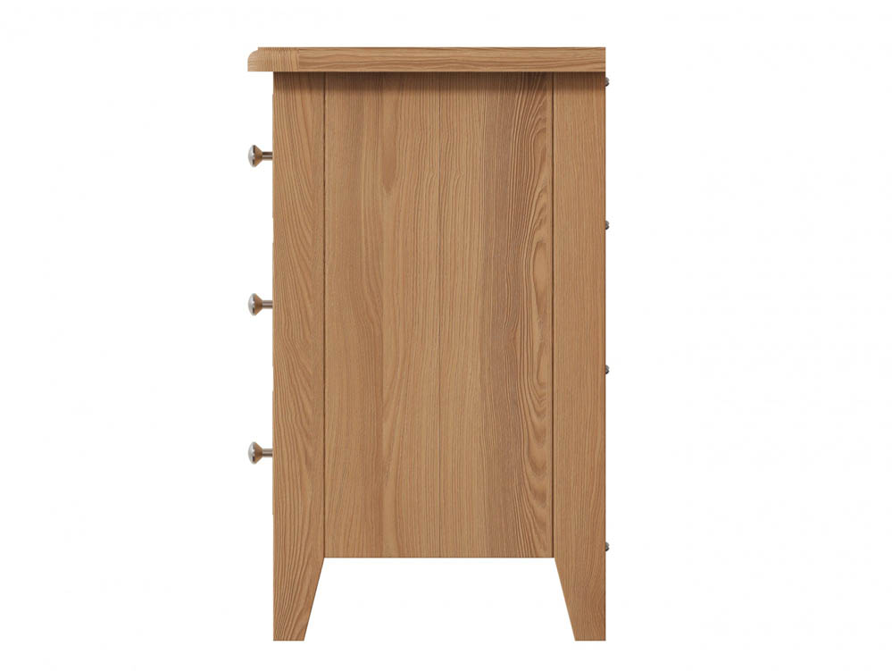 Kenmore Kenmore Dakota Oak 3 Drawer Large Bedside Cabinet (Assembled)