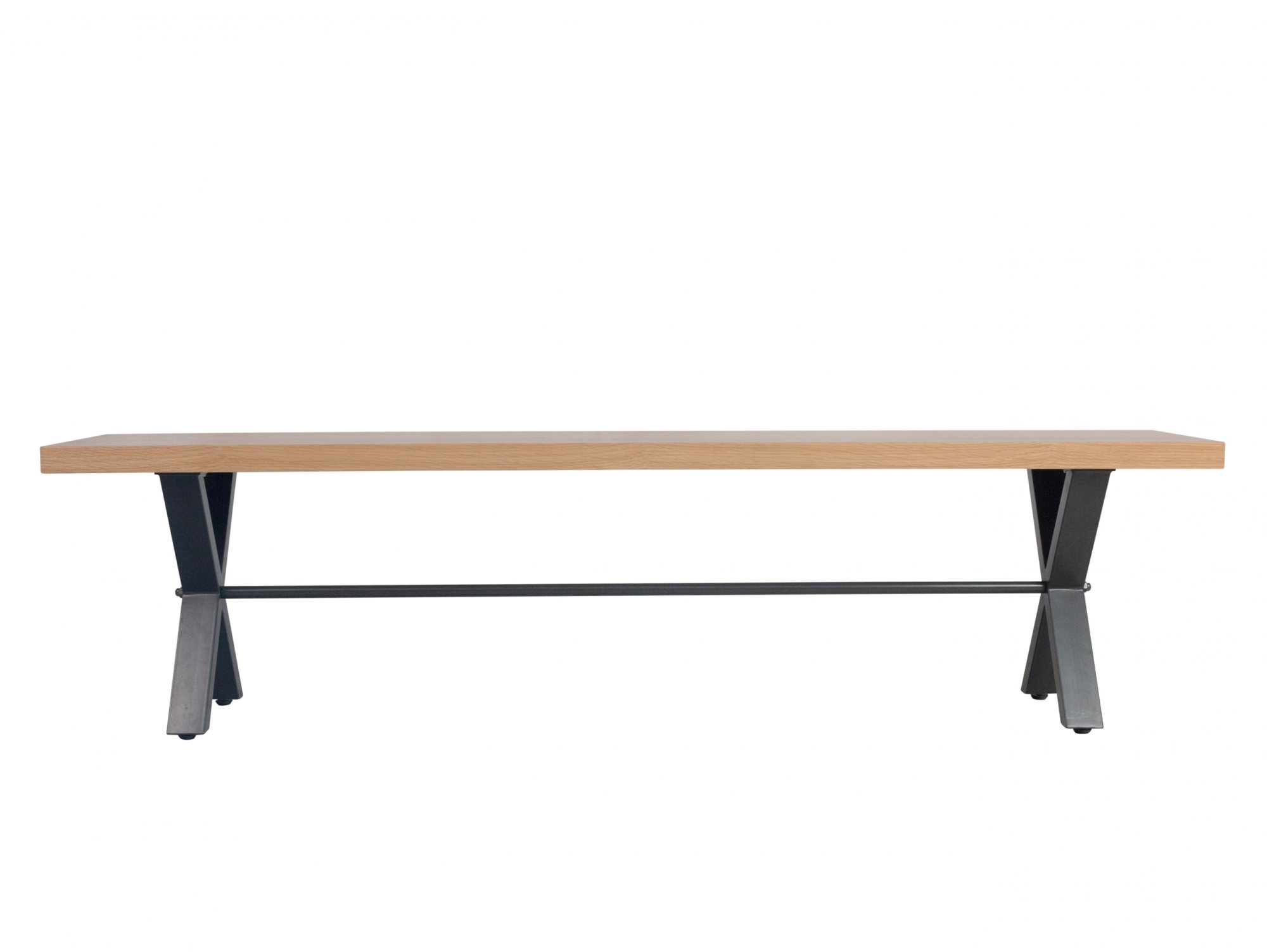 Kenmore Kenmore Dyce 180cm Oak and Black Dining Bench