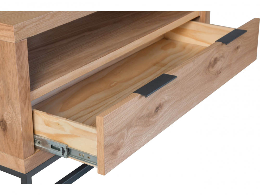 Kenmore Kenmore Dyce Oak and Black 1 Drawer Small TV Cabinet (Assembled)