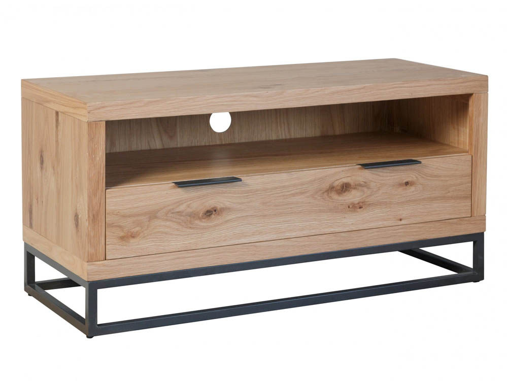 Kenmore Kenmore Dyce Oak and Black 1 Drawer Small TV Cabinet (Assembled)