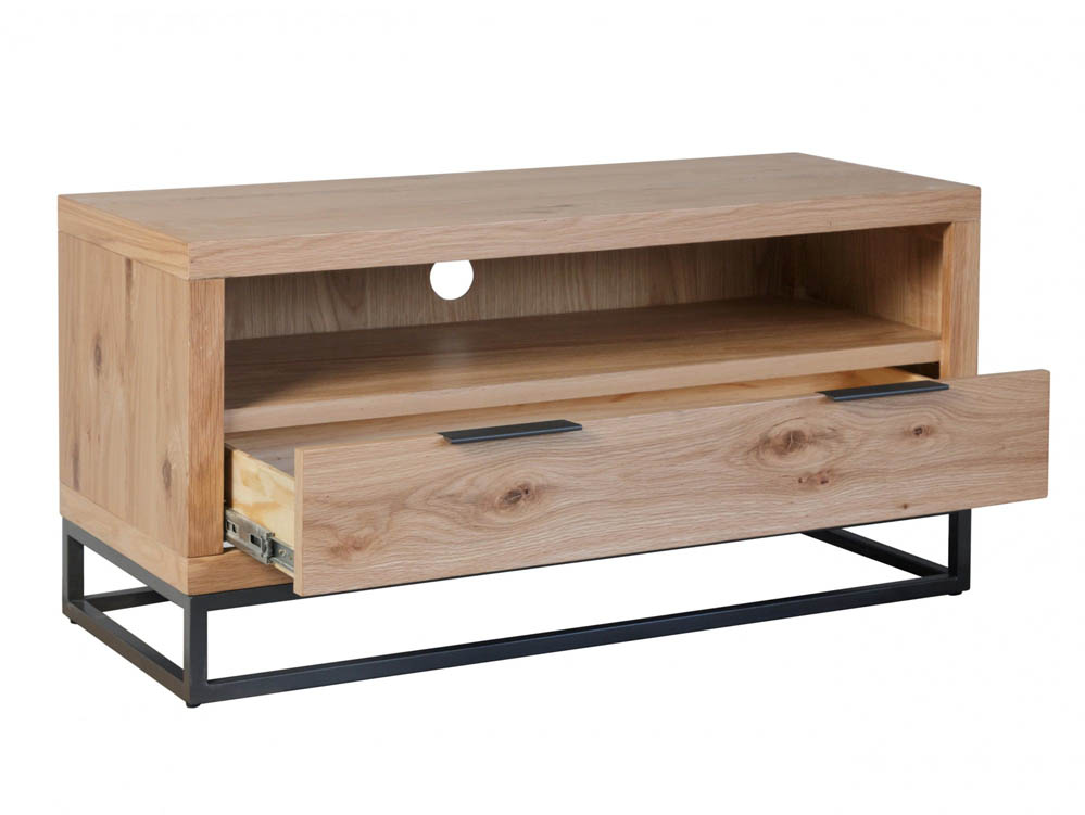 Kenmore Kenmore Dyce Oak and Black 1 Drawer Small TV Cabinet (Assembled)