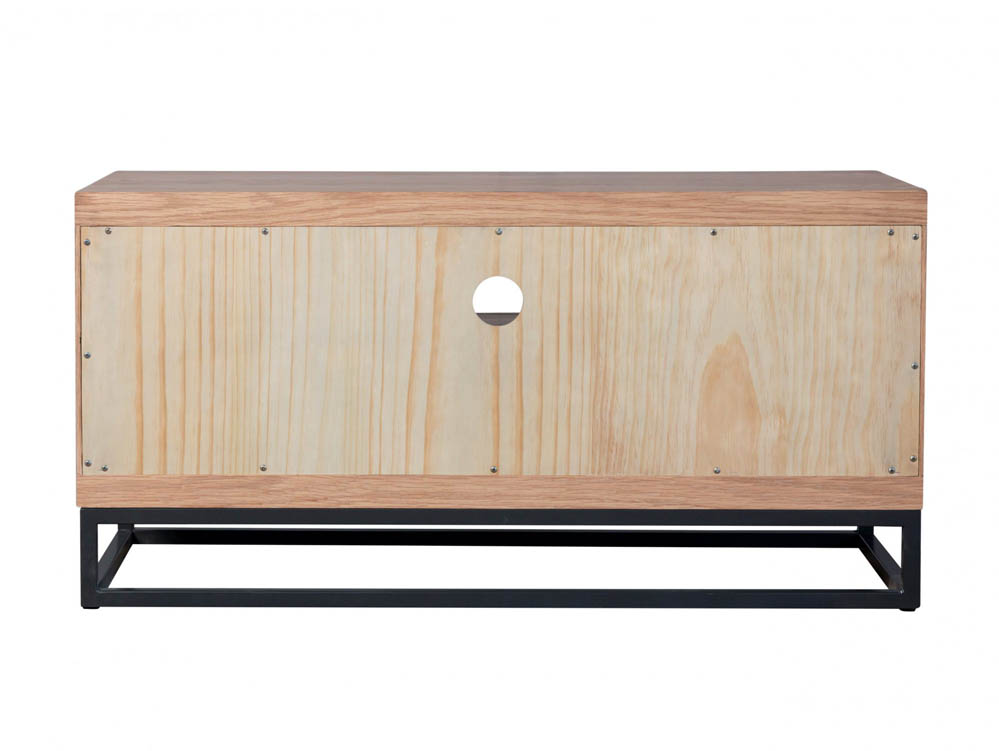 Kenmore Kenmore Dyce Oak and Black 1 Drawer Small TV Cabinet (Assembled)