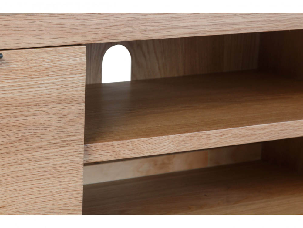 Kenmore Kenmore Dyce Oak and Black 2 Door Large TV Cabinet (Assembled)