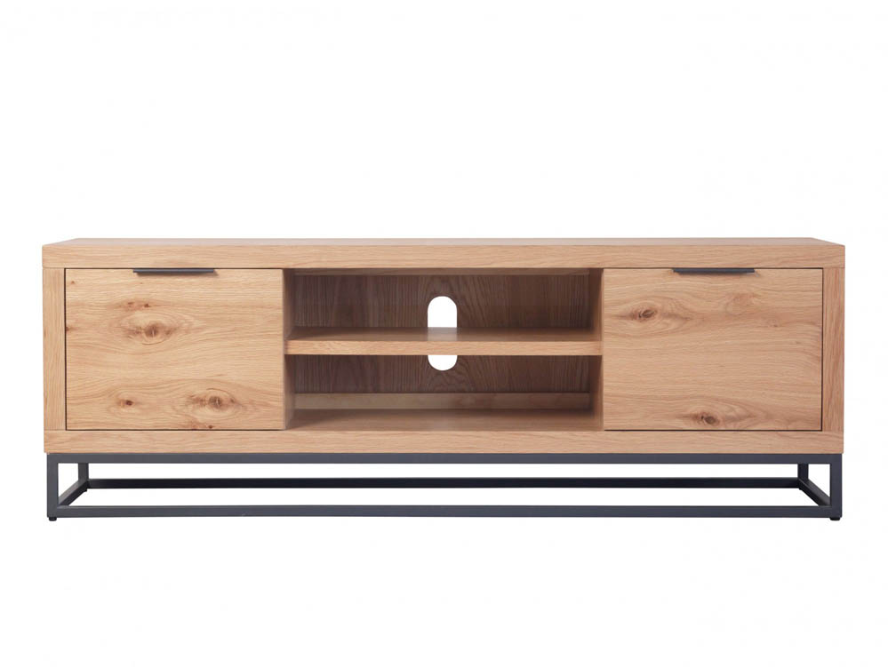 Kenmore Kenmore Dyce Oak and Black 2 Door Large TV Cabinet (Assembled)