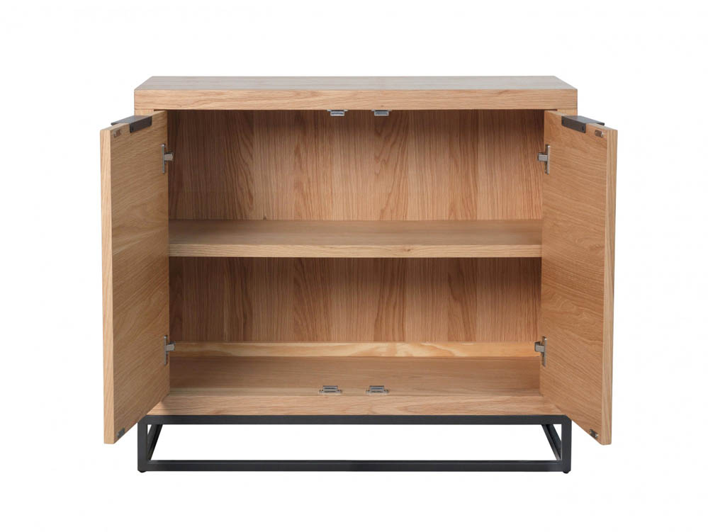 Kenmore Kenmore Dyce Oak and Black 2 Door Sideboard (Assembled)