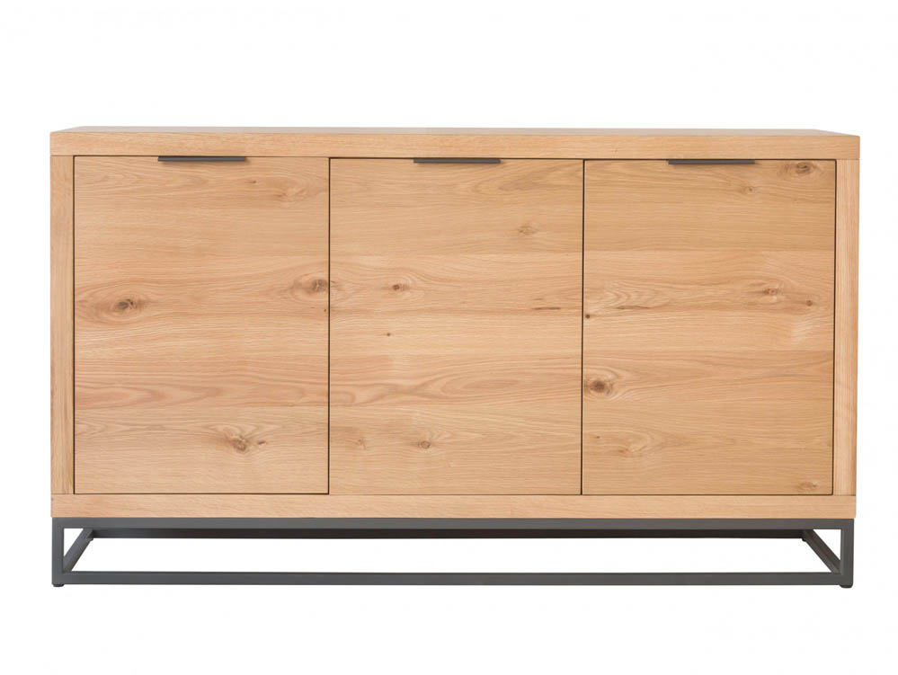 Kenmore Kenmore Dyce Oak and Black 3 Door Large Sideboard (Assembled)