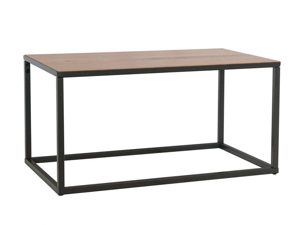 Kenmore Kenmore Dyce Oak and Black Small Coffee Table (Flat Packed)