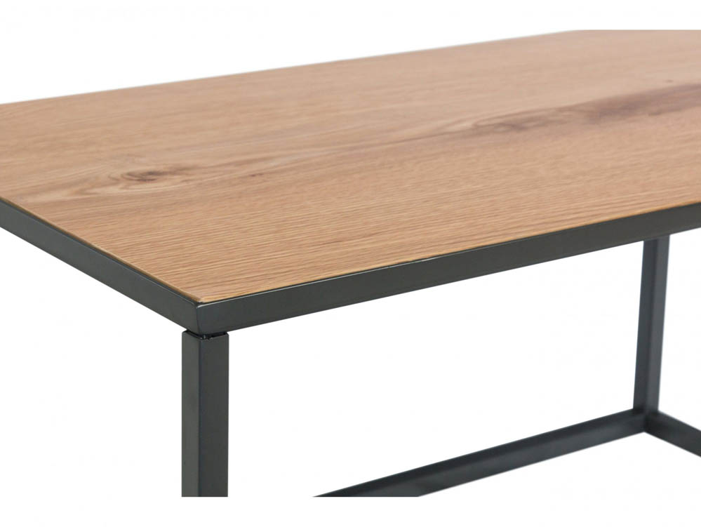 Kenmore Kenmore Dyce Oak and Black Small Coffee Table (Flat Packed)