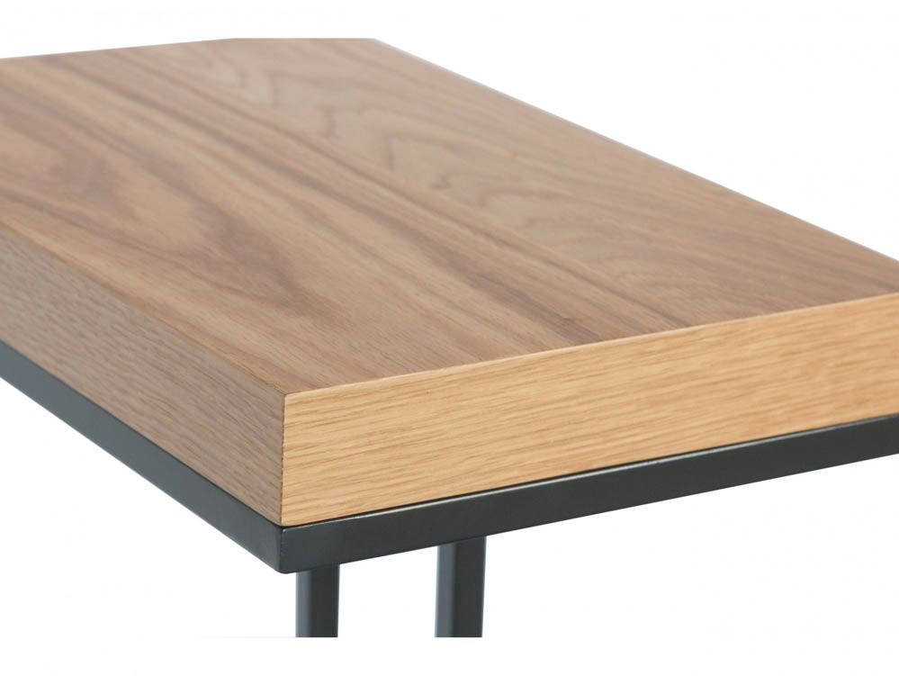 Kenmore Kenmore Dyce Oak and Black Tall Lamp Table (Assembled)