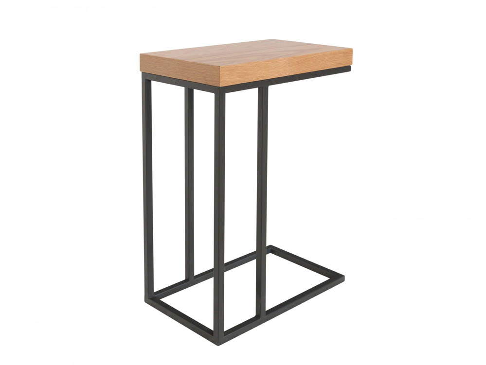 Kenmore Kenmore Dyce Oak and Black Tall Lamp Table (Assembled)