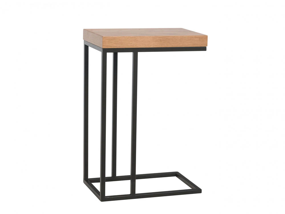 Kenmore Kenmore Dyce Oak and Black Tall Lamp Table (Assembled)