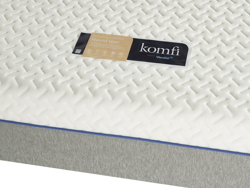 Komfi Komfi Sensory Hybrid Gel Pocket 1000 4ft6 Double Mattress in a Box