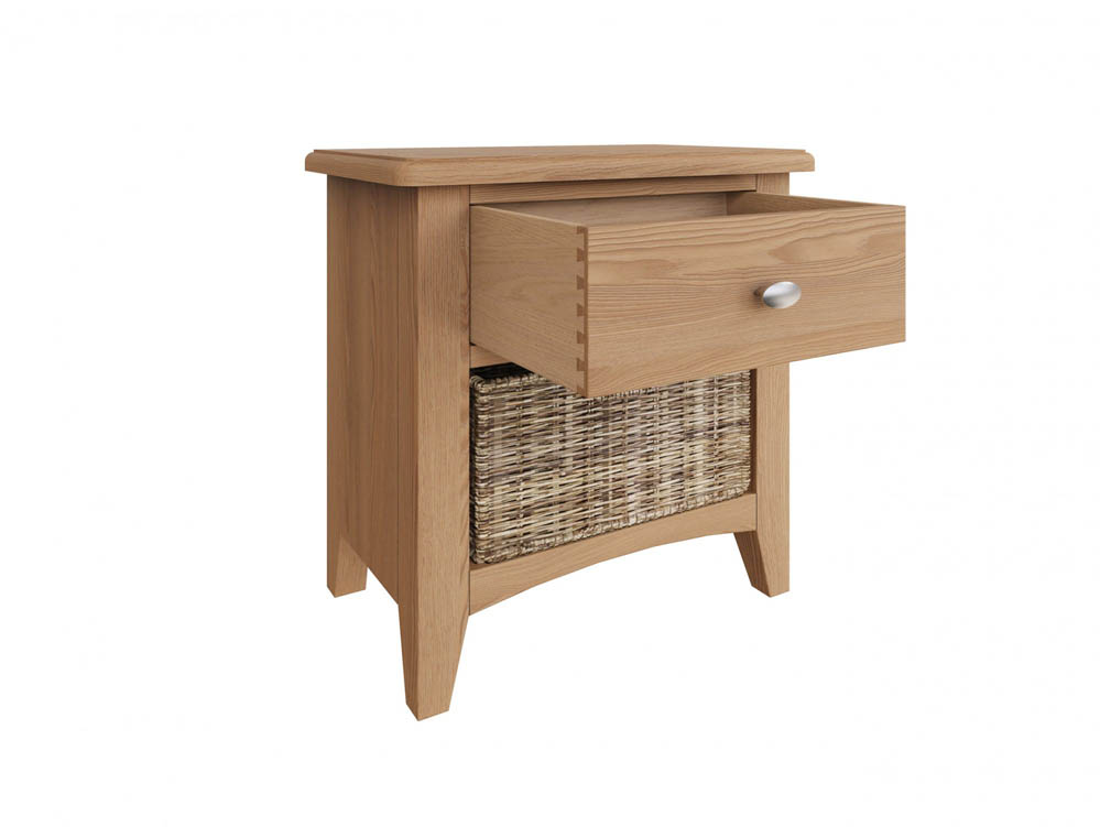 Kenmore Kenmore Dakota Oak 1 Drawer Large Lamp Table (Assembled)