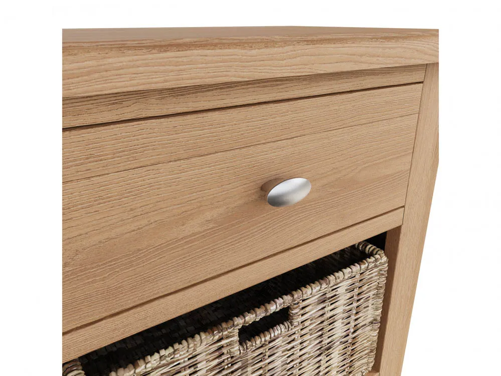 Kenmore Dakota Oak 1 Drawer Small Storage Unit Assembled