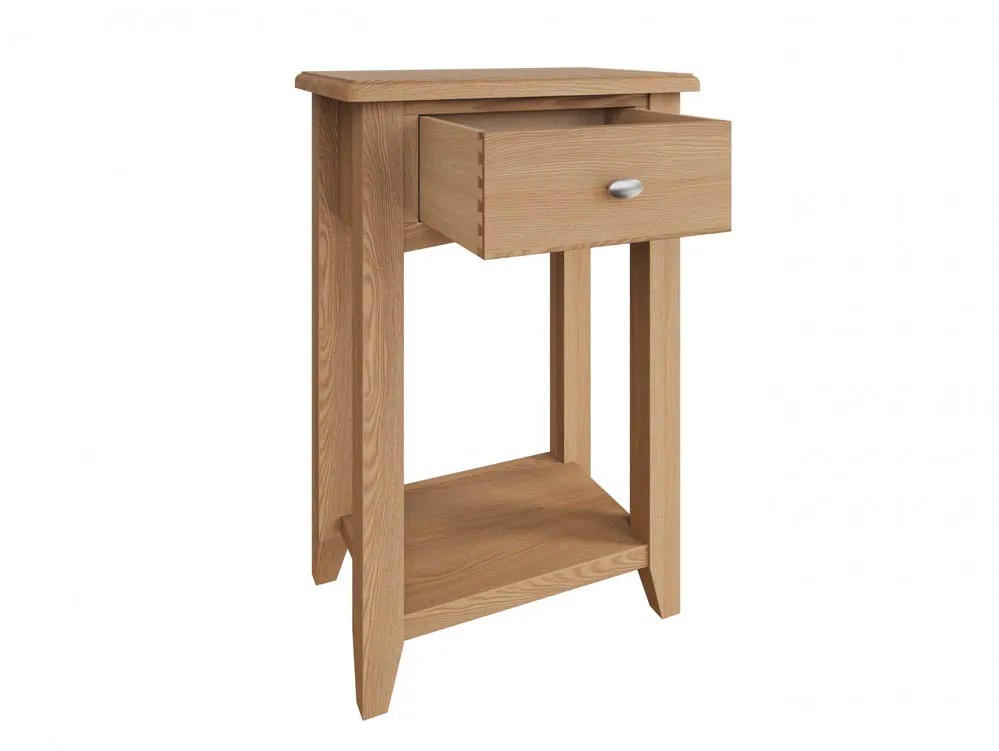 Kenmore Kenmore Dakota Oak 1 Drawer Tall Lamp Table (Assembled)