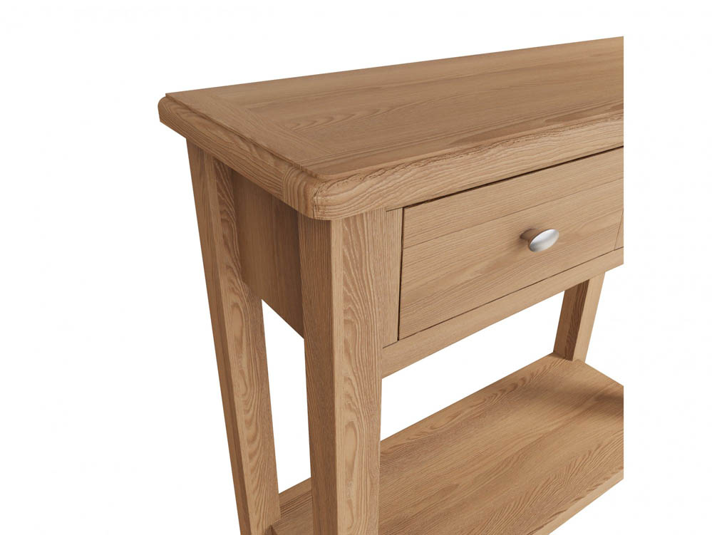 Kenmore Kenmore Dakota Oak 2 Drawer Console Table (Flat Packed)