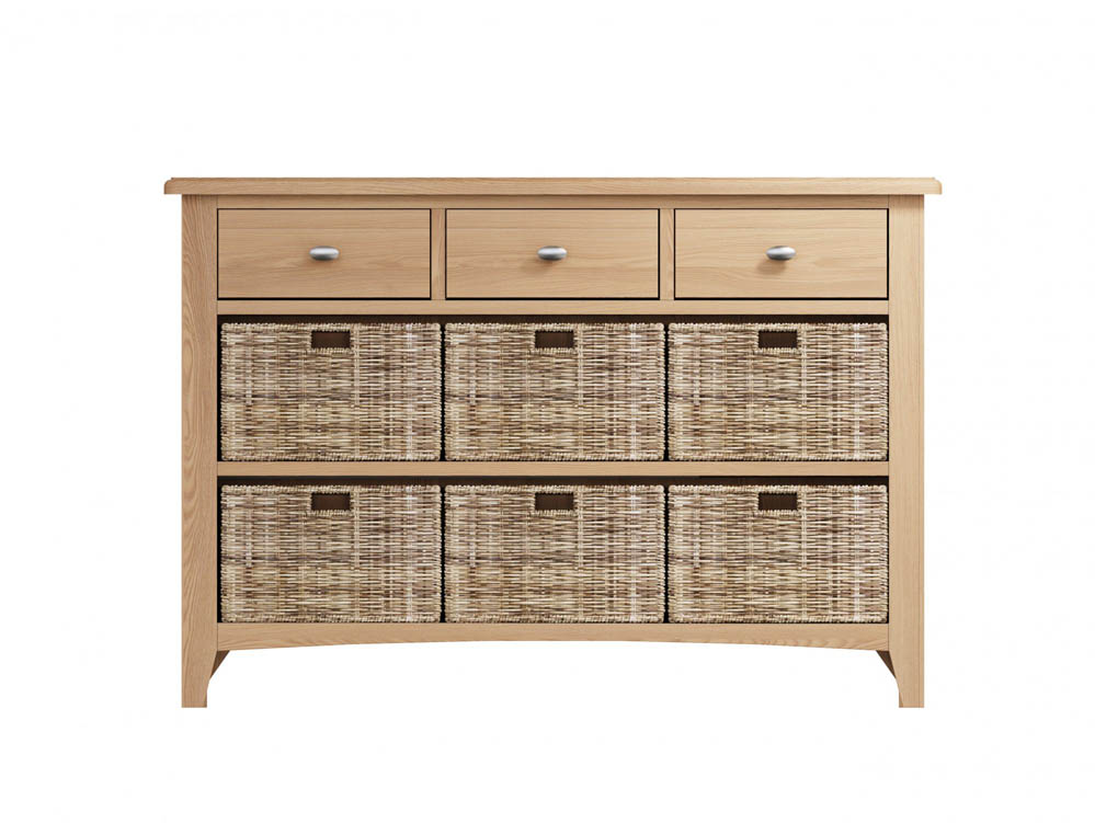 Kenmore Kenmore Dakota Oak 3 Drawer Sideboard (Assembled)