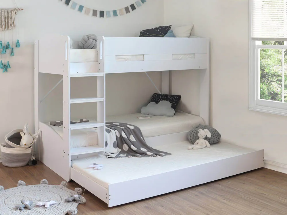 Flintshire Flintshire Billie White Wooden Bunk Bed Frame