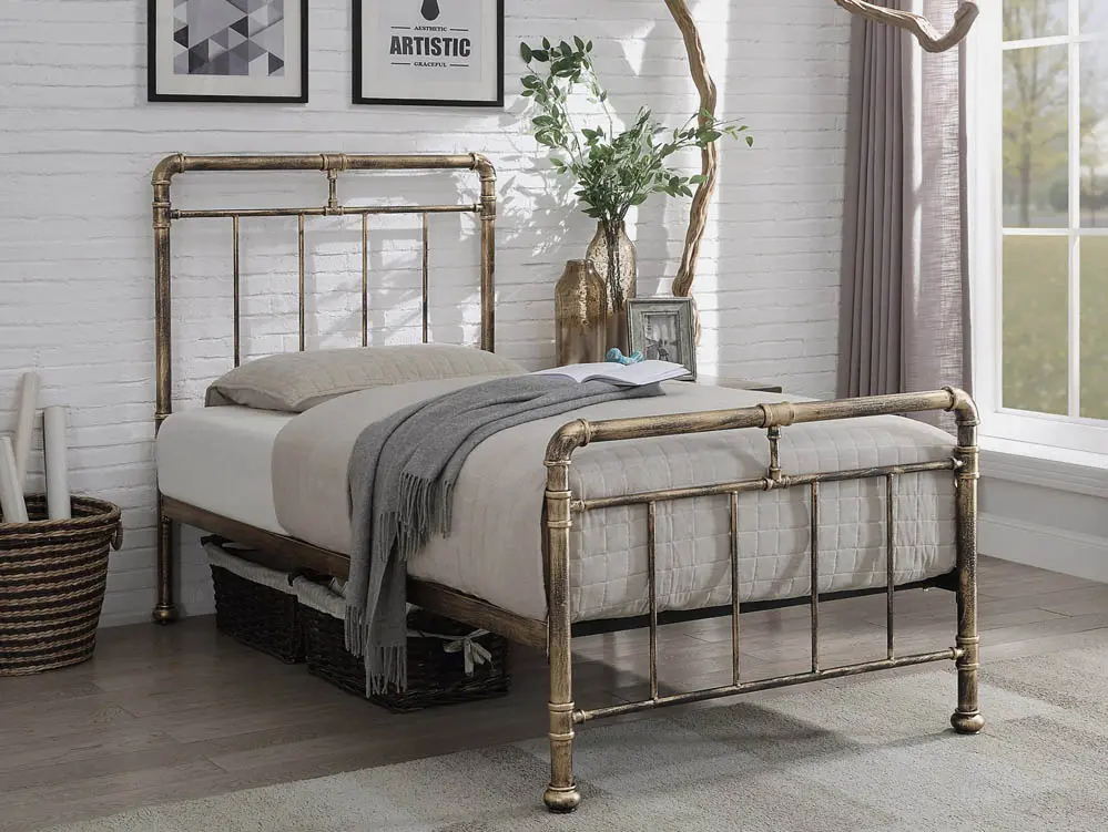 Flintshire Flintshire Cilcain Antique Bronze Metal Bed Frame
