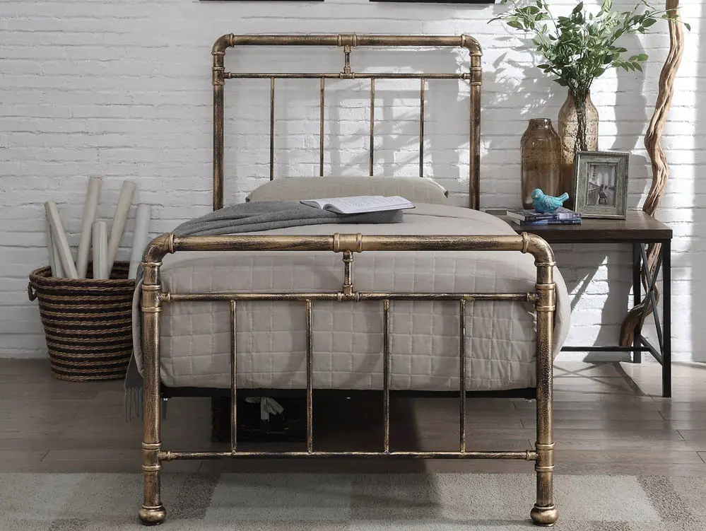 Flintshire Flintshire Cilcain Antique Bronze Metal Bed Frame
