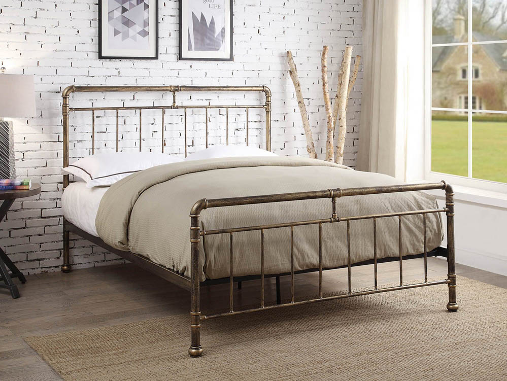 bronze metal bed frames bedroom design white furniture