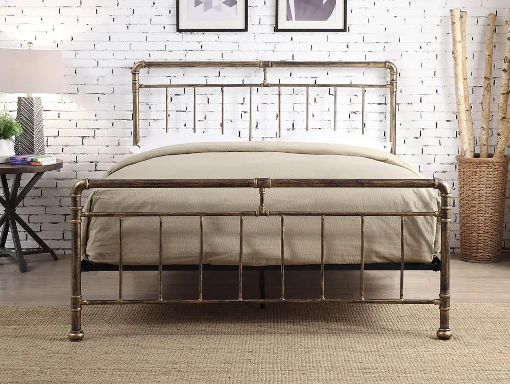 Flintshire Furniture Flintshire Cilcain 5ft King Size Antique Bronze Metal Bed Frame