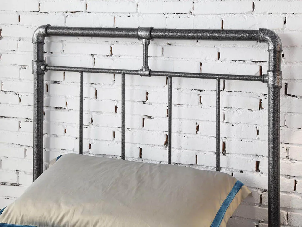 Flintshire Flintshire Cilcain Black and Silver Metal Bed Frame
