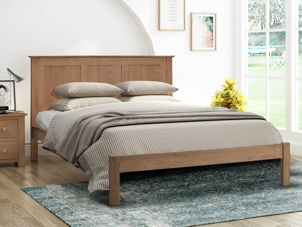 Flintshire Furniture Flintshire Conway 5ft King Size Smoked Oak Wooden Bed Frame
