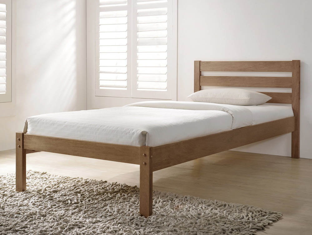 Flintshire Furniture Flintshire Eco 3ft Single Oak Wooden Bed Frame