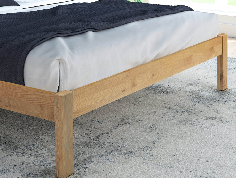 Flintshire Furniture Flintshire Glynne 4ft6 Double Oak Wooden Bed Frame