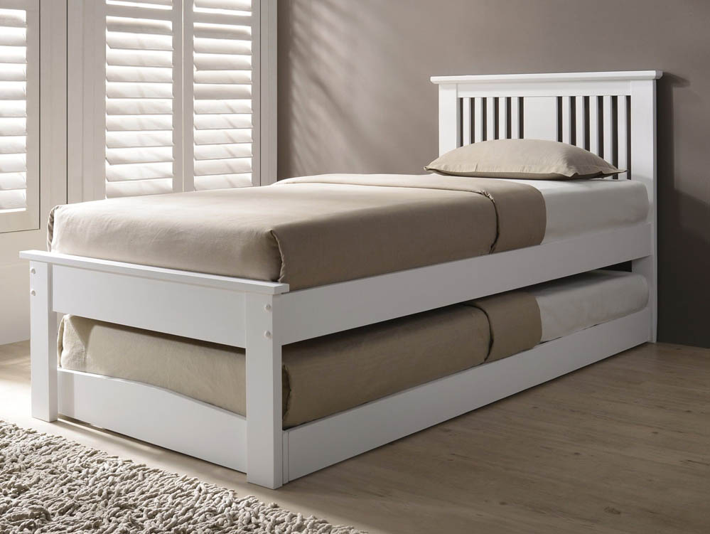Flintshire Furniture Flintshire Halkyn 3ft Single White Wooden Guest Bed Frame